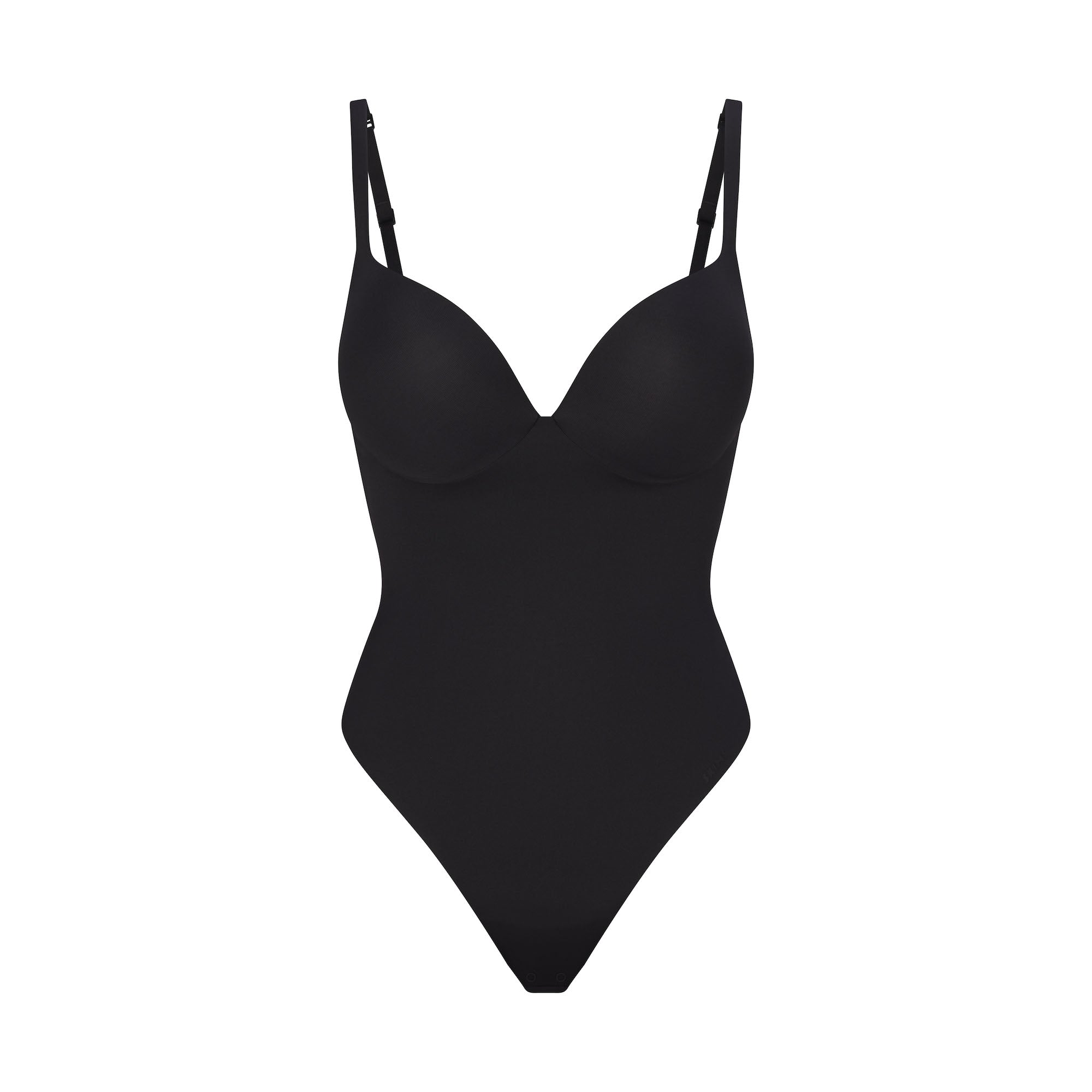 Skims Skims Ultimate Body Push-Up Thong Bodysuit Onyx
