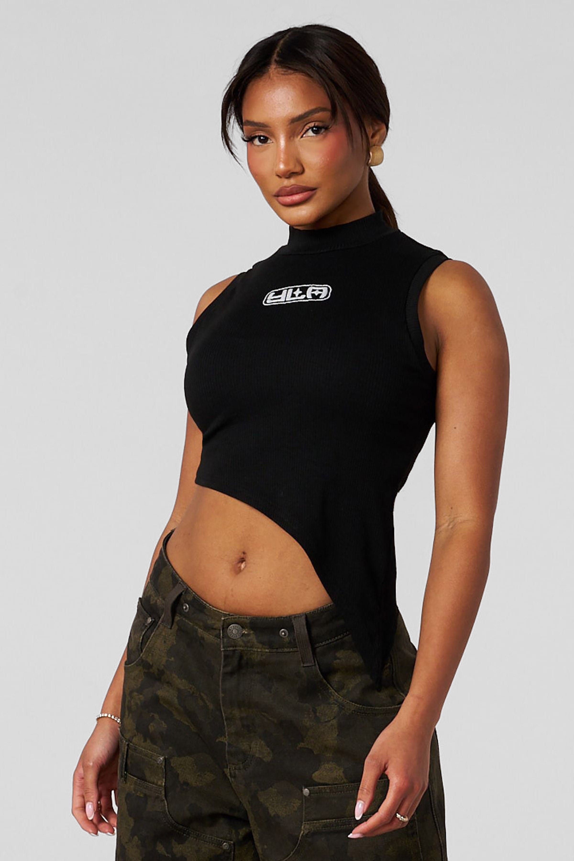 YoungLA W473 Offset Tank Black