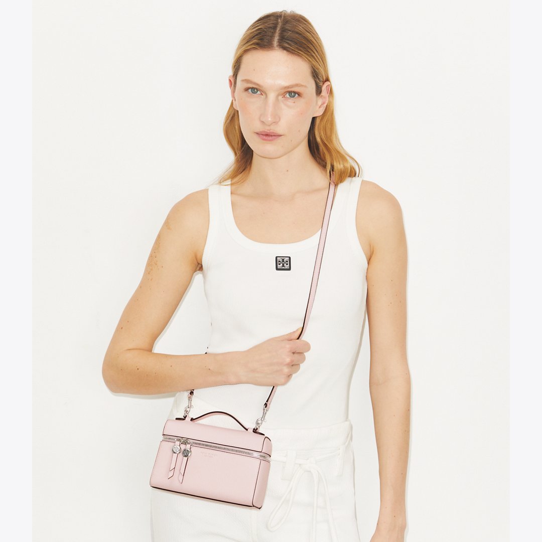 Tory Burch Slim Romy Top Handle Bag Rose Mist