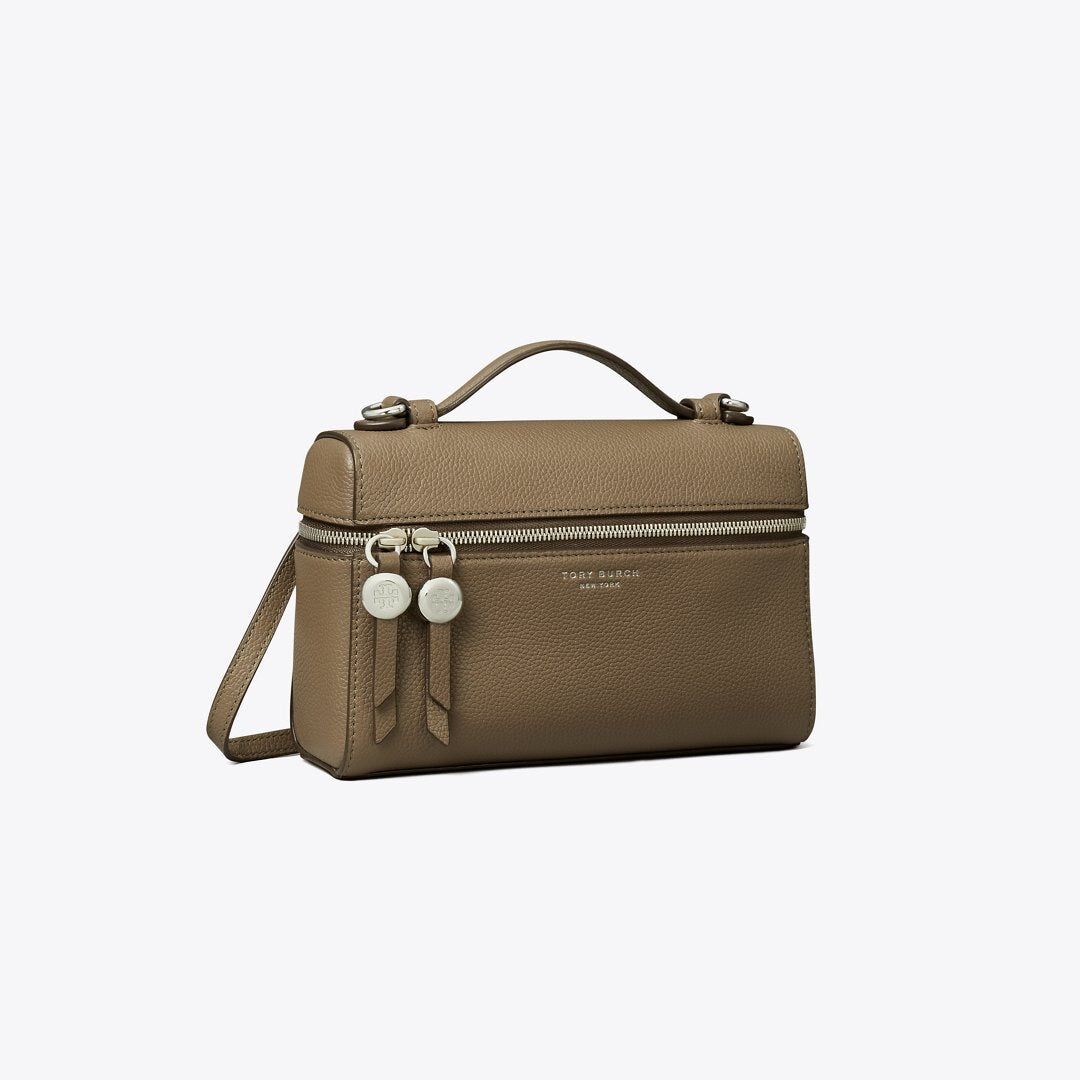 Tory Burch Slim Romy Top Handle Bag Wild Mushroom