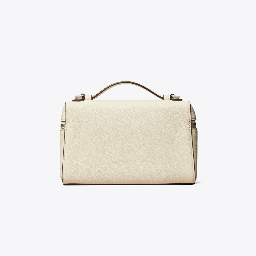 Tory Burch Slim Romy Top Handle Bag Light Cream