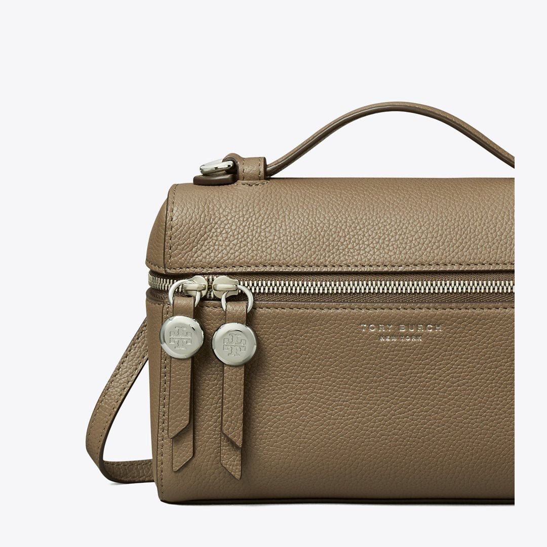 Tory Burch Slim Romy Top Handle Bag Wild Mushroom