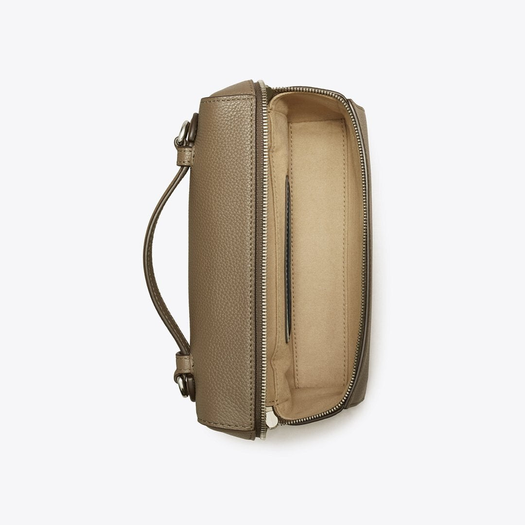 Tory Burch Slim Romy Top Handle Bag Wild Mushroom