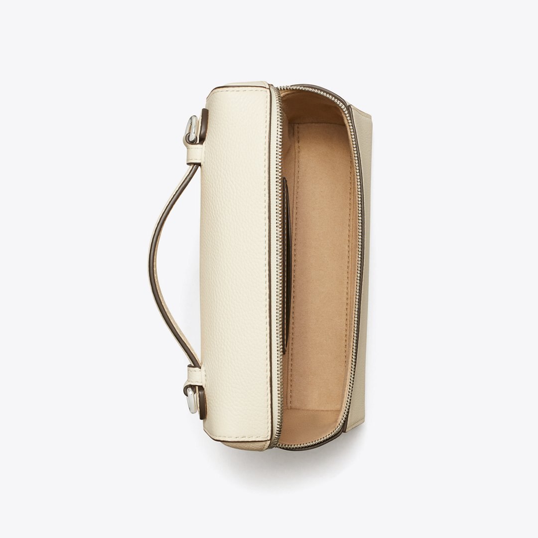 Tory Burch Slim Romy Top Handle Bag Light Cream