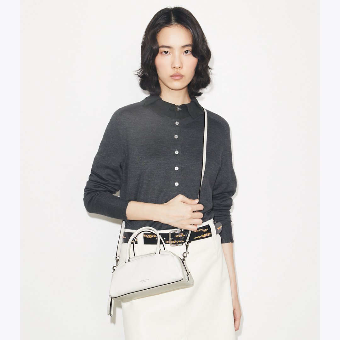 Tory Burch Small Bowler Bianco