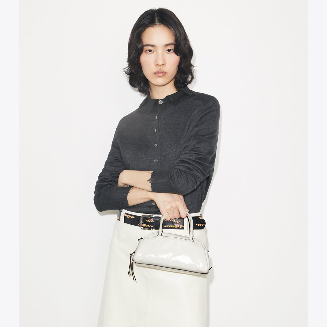 Tory Burch Small Bowler Bianco