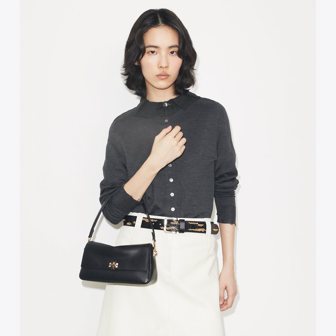 Tory Burch Small Charlie Shoulder Bag Black