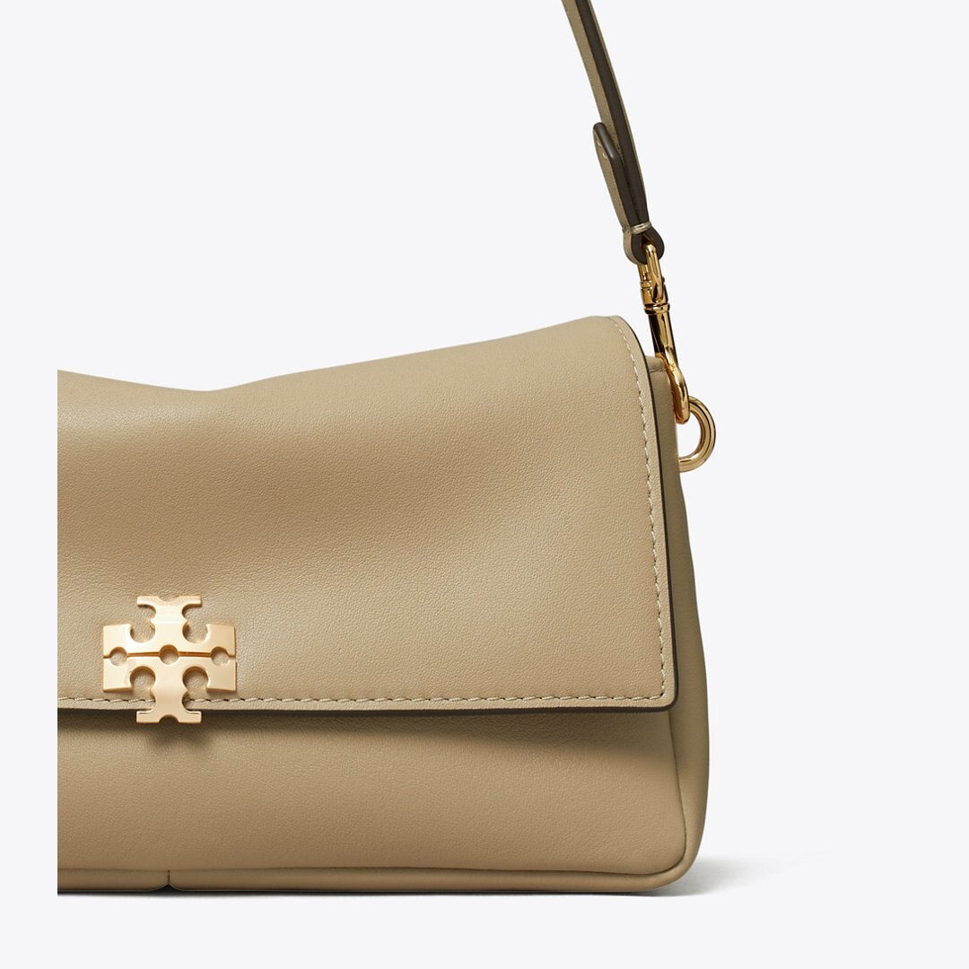 Tory Burch Small Charlie Shoulder Bag Soft Cement