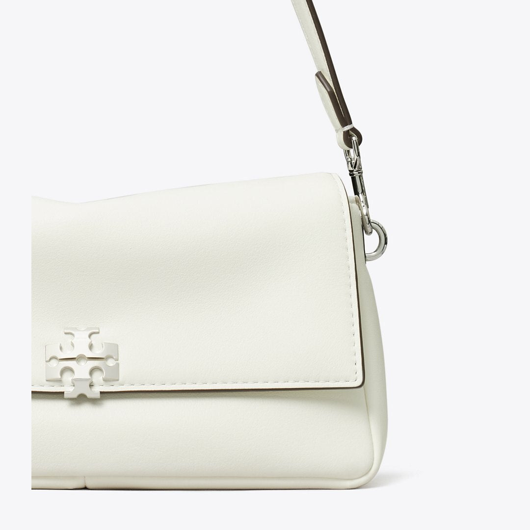 Tory Burch Small Charlie Shoulder Bag Bianco