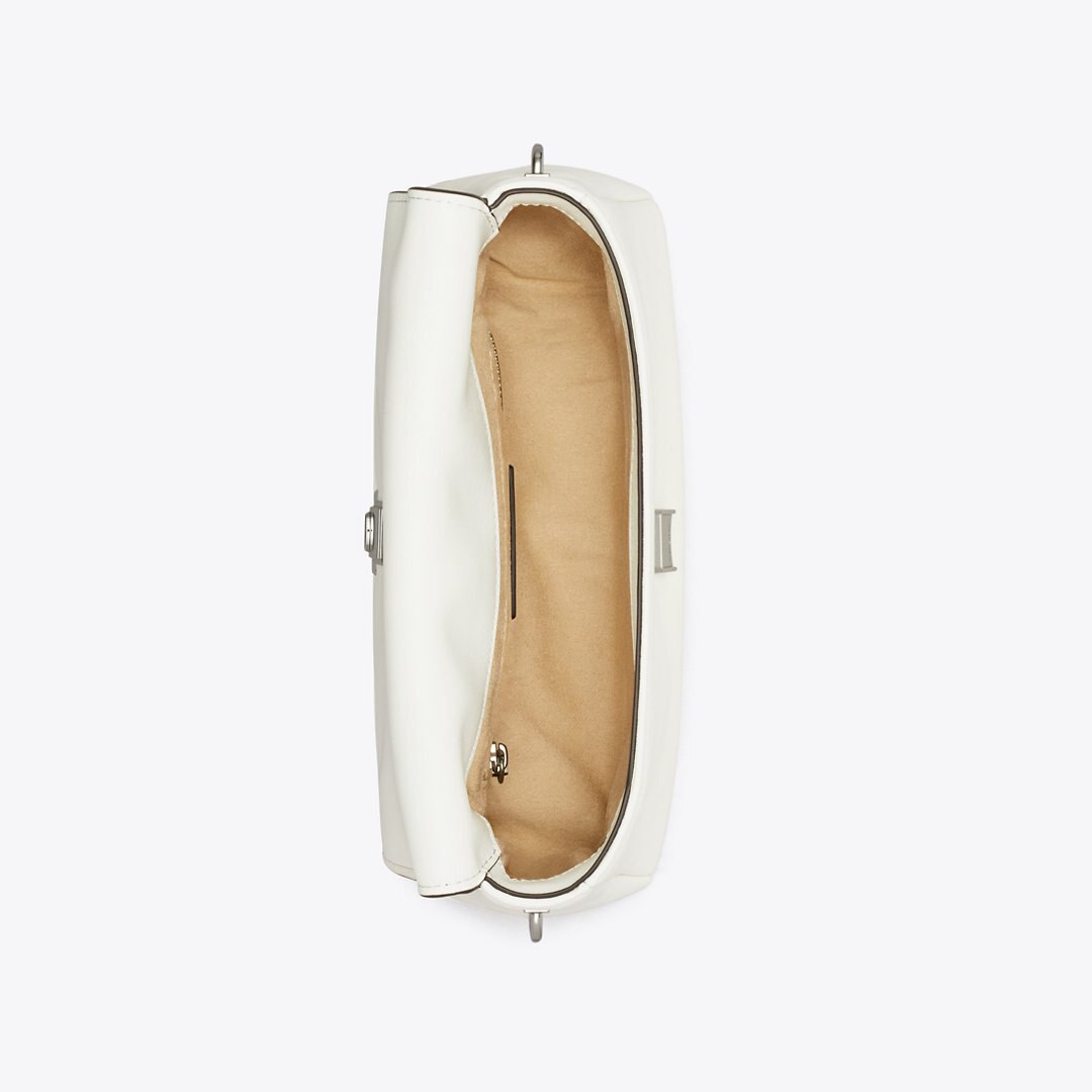 Tory Burch Small Charlie Shoulder Bag Bianco