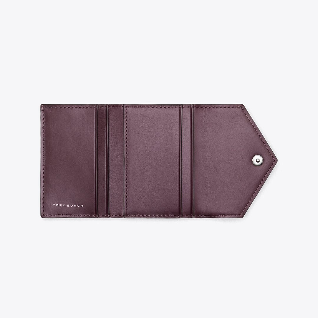 Tory Burch Small Colorblock Envelope Wallet Soft Custard Multi