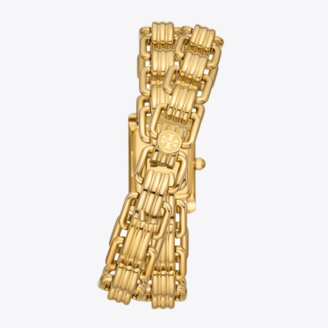 Tory Burch Small Eleanor Double Wrap Watch IVORY/GOLD