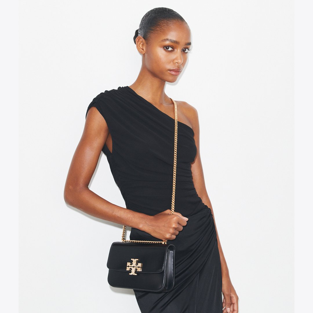 Tory Burch Small Eleanor Pav Shoulder Bag Black