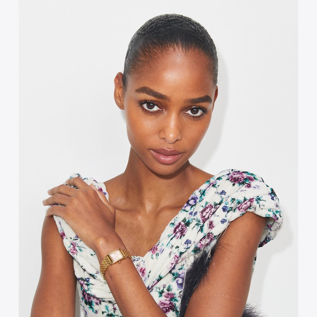 Tory Burch Small Eleanor Watch LIGHT PINK/GOLD