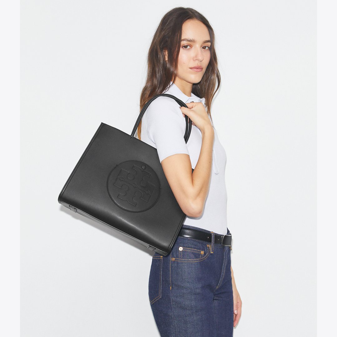 Tory Burch Small Ella Bio Tote Black