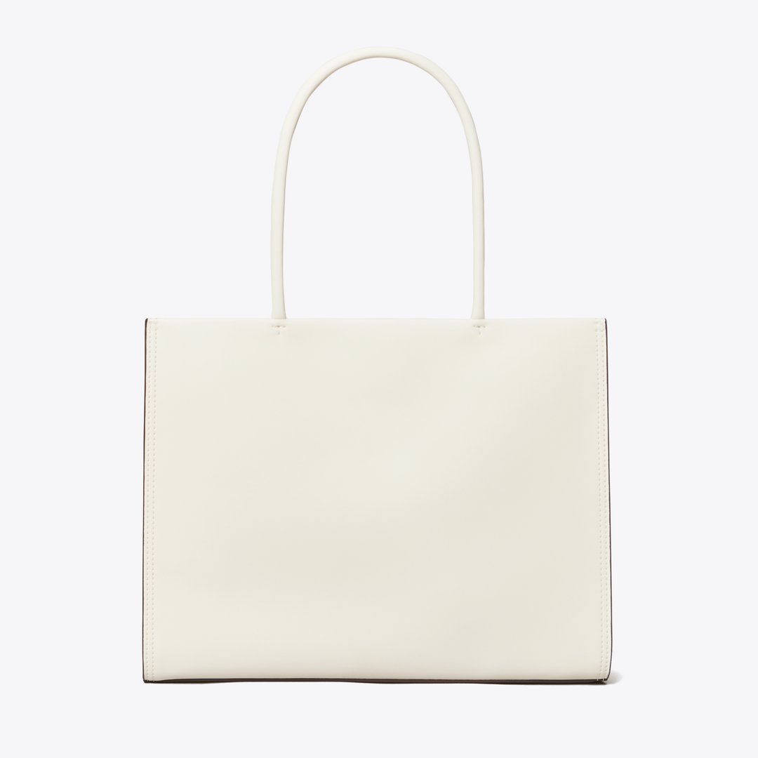 Tory Burch Small Ella Bio Tote Warm White