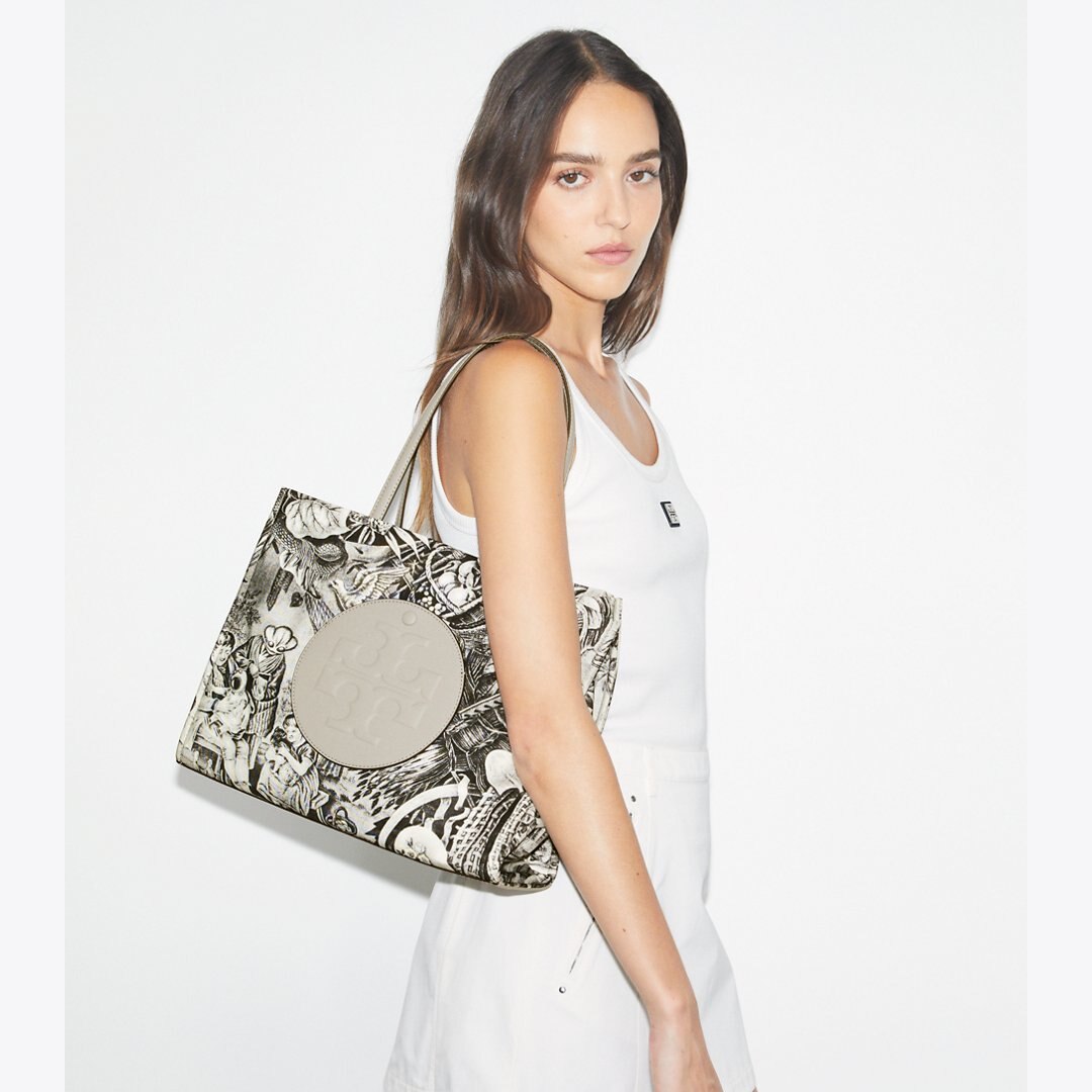 Tory Burch Small Ella Printed Tote Alien Print