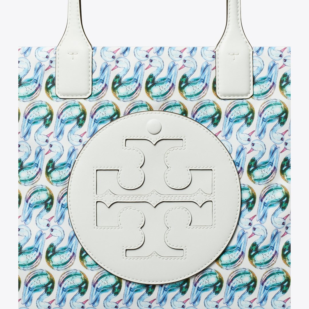 Tory Burch Small Ella Printed Tote Swan