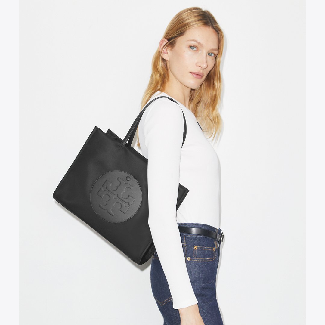 Tory Burch Small Ella Tote Black
