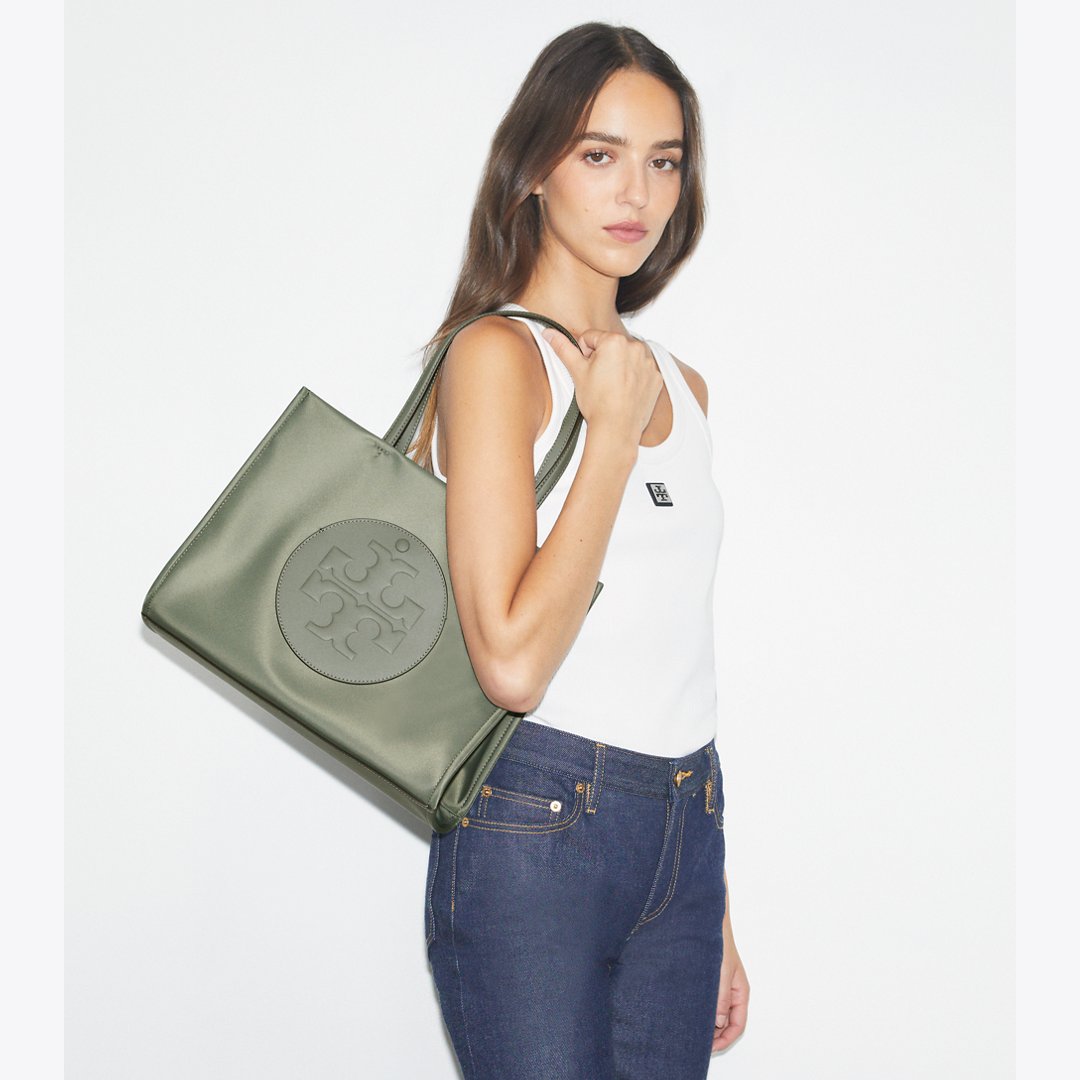 Tory Burch Small Ella Tote Stone