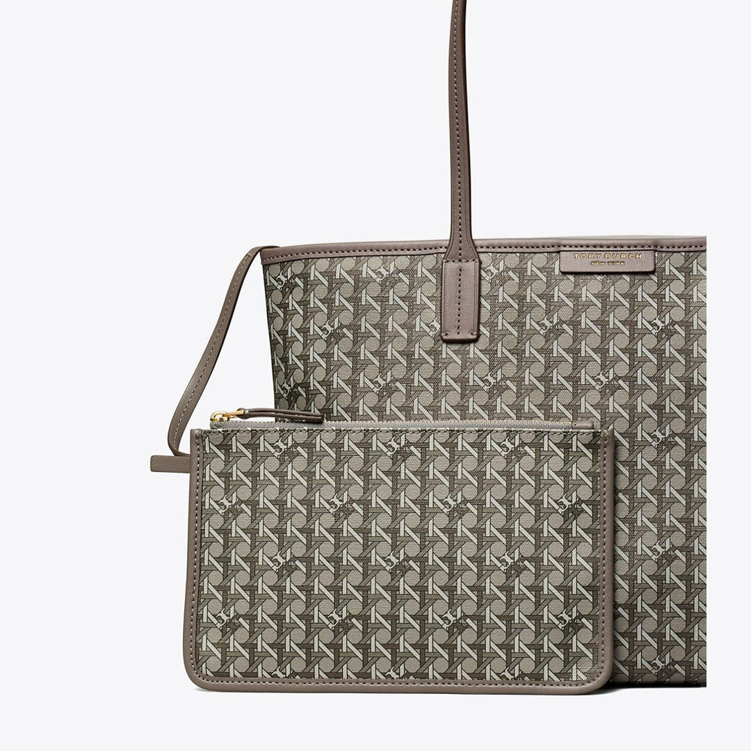 Tory Burch Small Ever-Ready Zip Tote Zinc