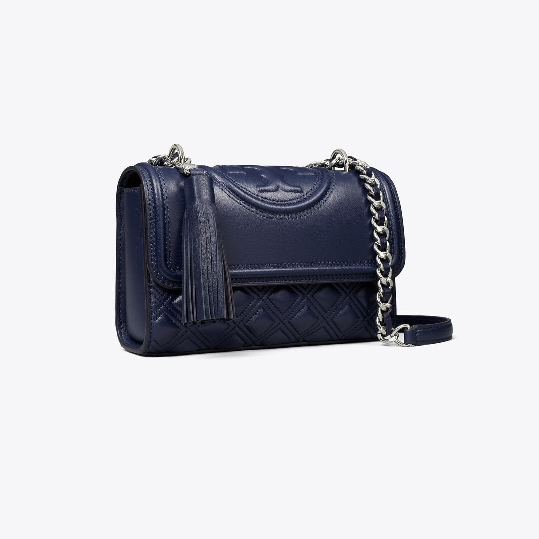 Tory Burch Small Fleming Shoulder Bag Royal Navy