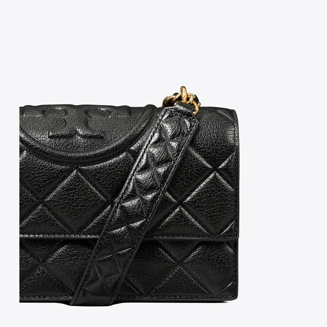 Tory Burch Small Fleming Shoulder Bag Black