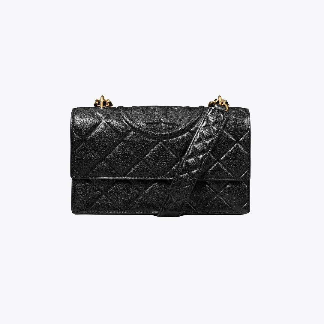 Tory Burch Small Fleming Shoulder Bag Black