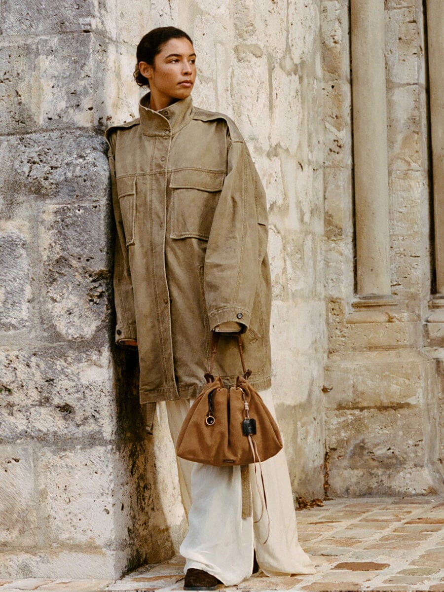 Songmont Small Gather Bag Set Ochre Suede