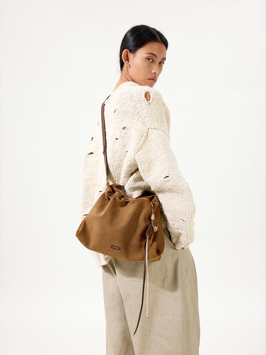 Songmont Small Gather Bag Set Ochre Suede