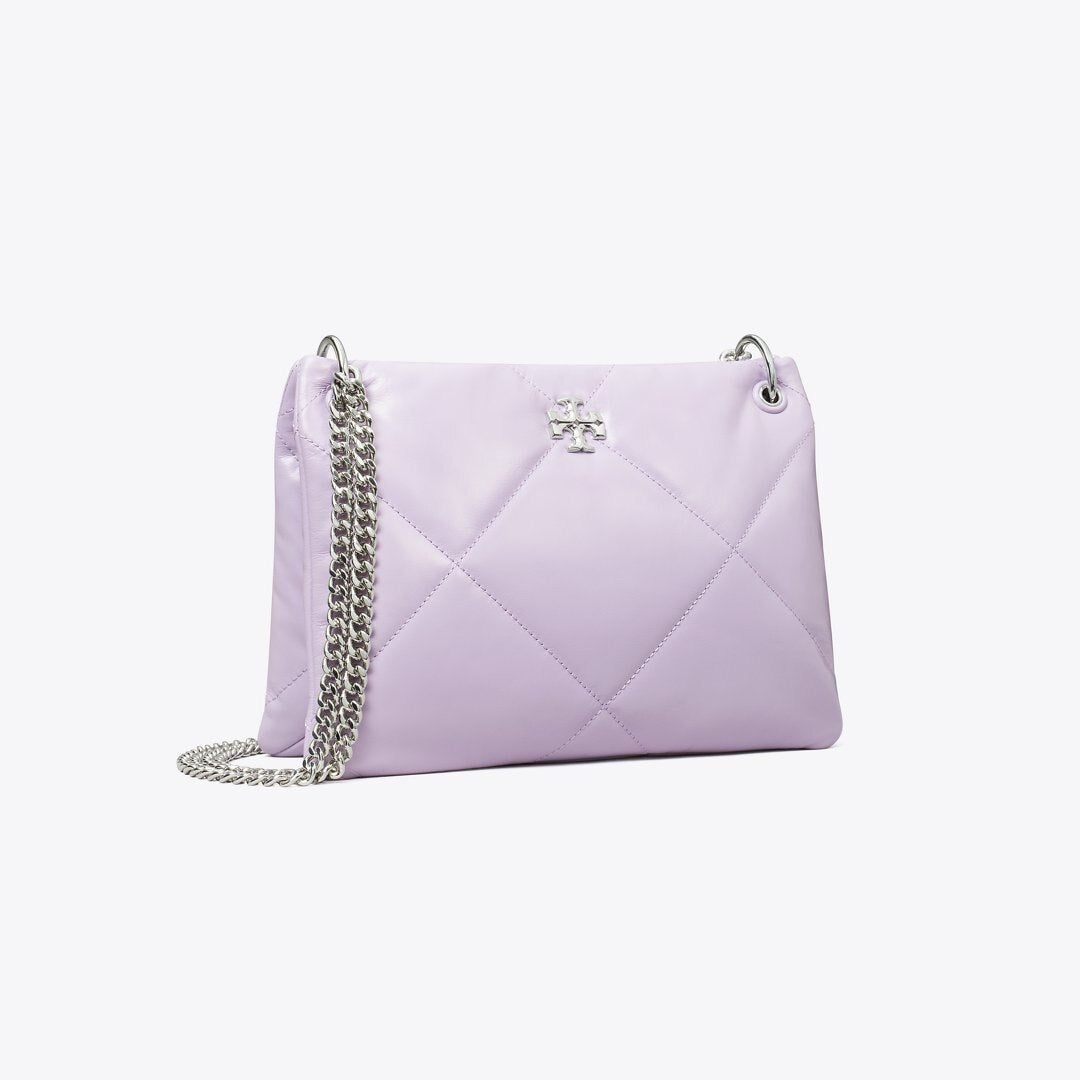 Tory Burch Small Kira Diamond Quilt Shoulder Bag Purple Heather