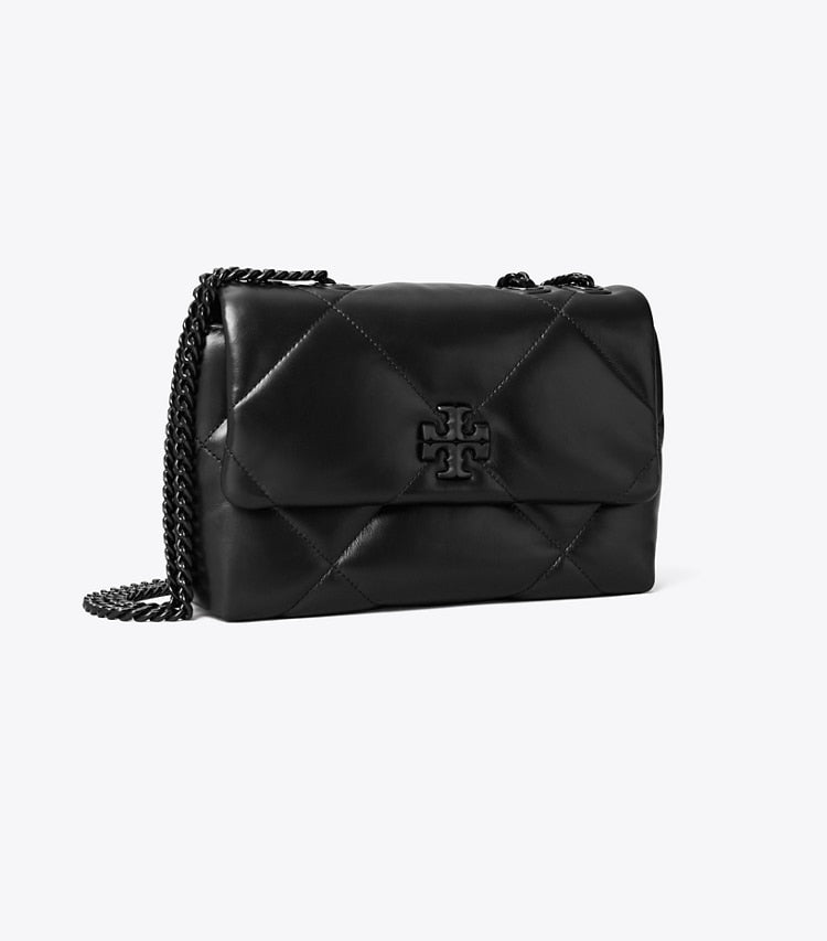 Small Kira Diamond Quilt Shoulder Bag Black Black