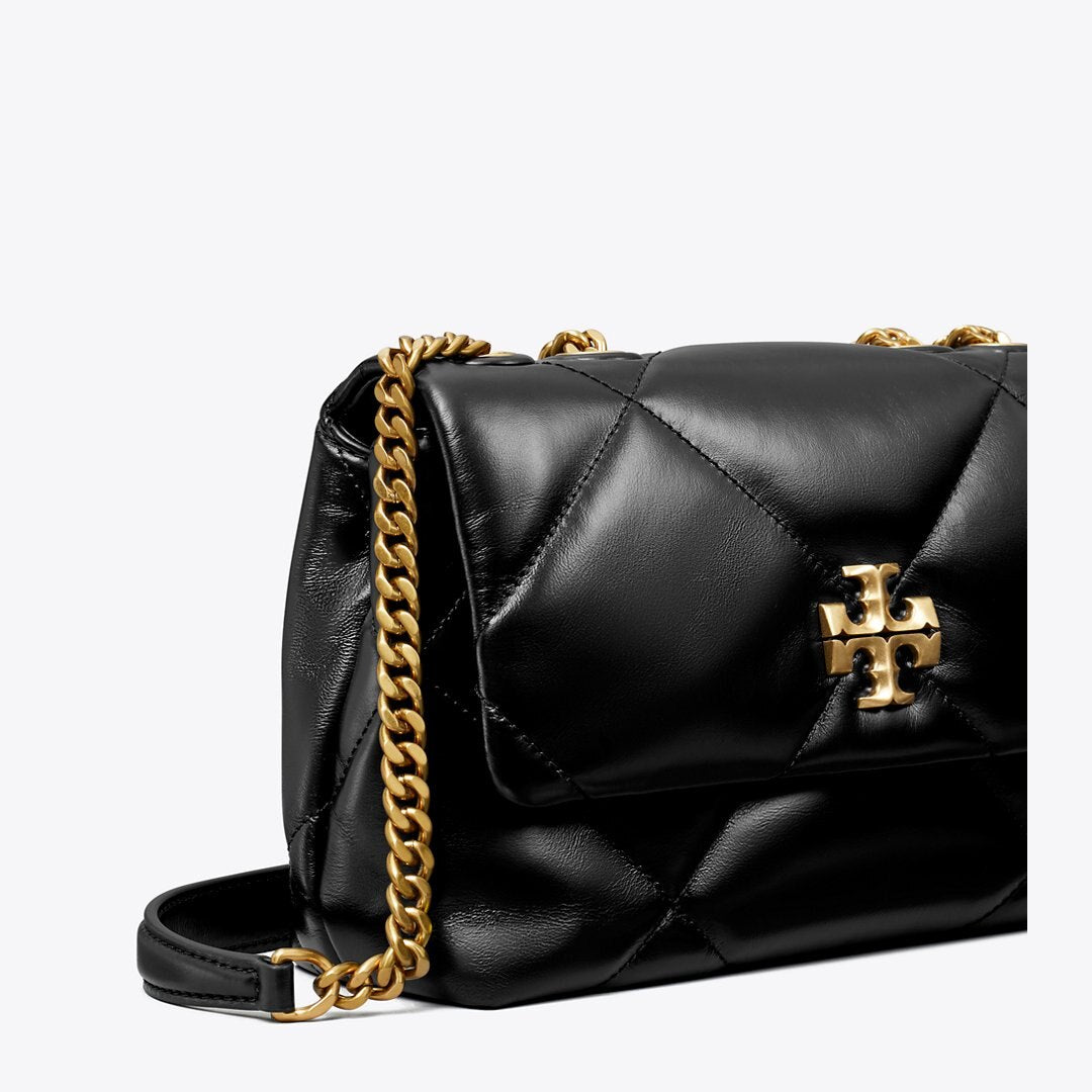 Tory Burch Small Kira Diamond Quilt Shoulder Bag Black