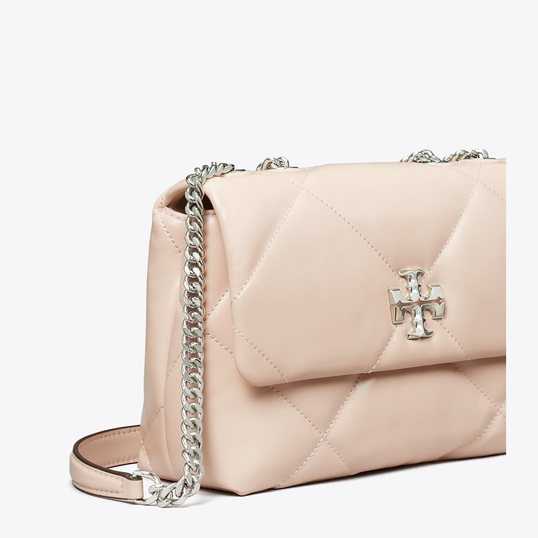 Tory Burch Small Kira Diamond Quilt Shoulder Bag Soft Pink