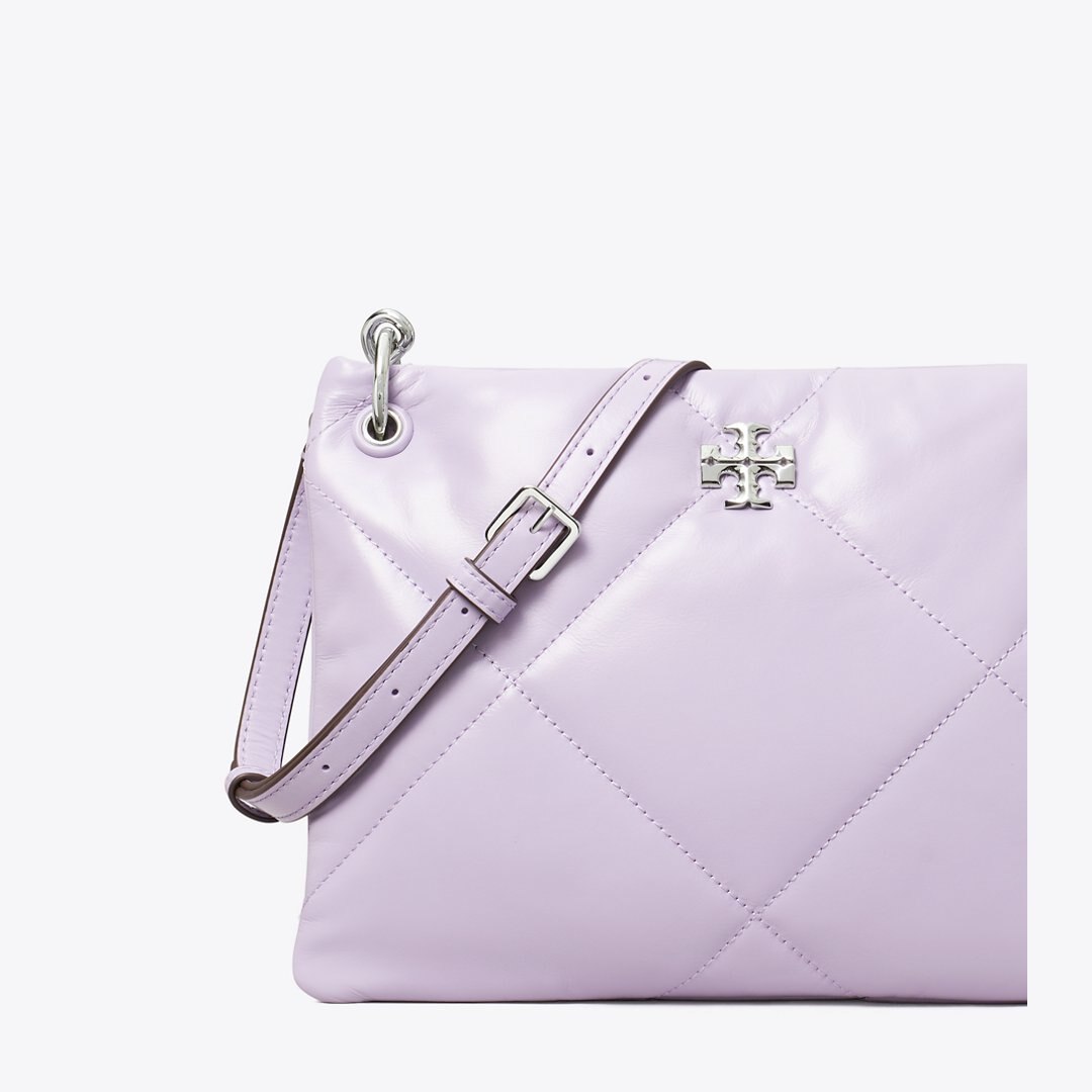 Tory Burch Small Kira Diamond Quilt Shoulder Bag Purple Heather
