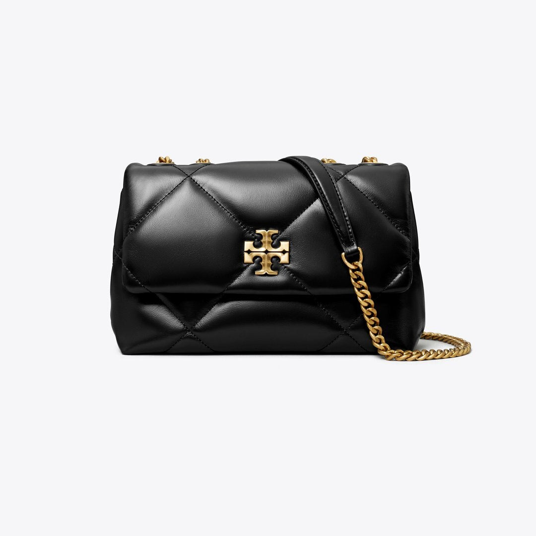 Tory Burch Small Kira Diamond Quilt Shoulder Bag Black