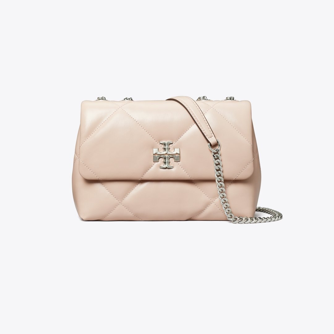 Tory Burch Small Kira Diamond Quilt Shoulder Bag Soft Pink