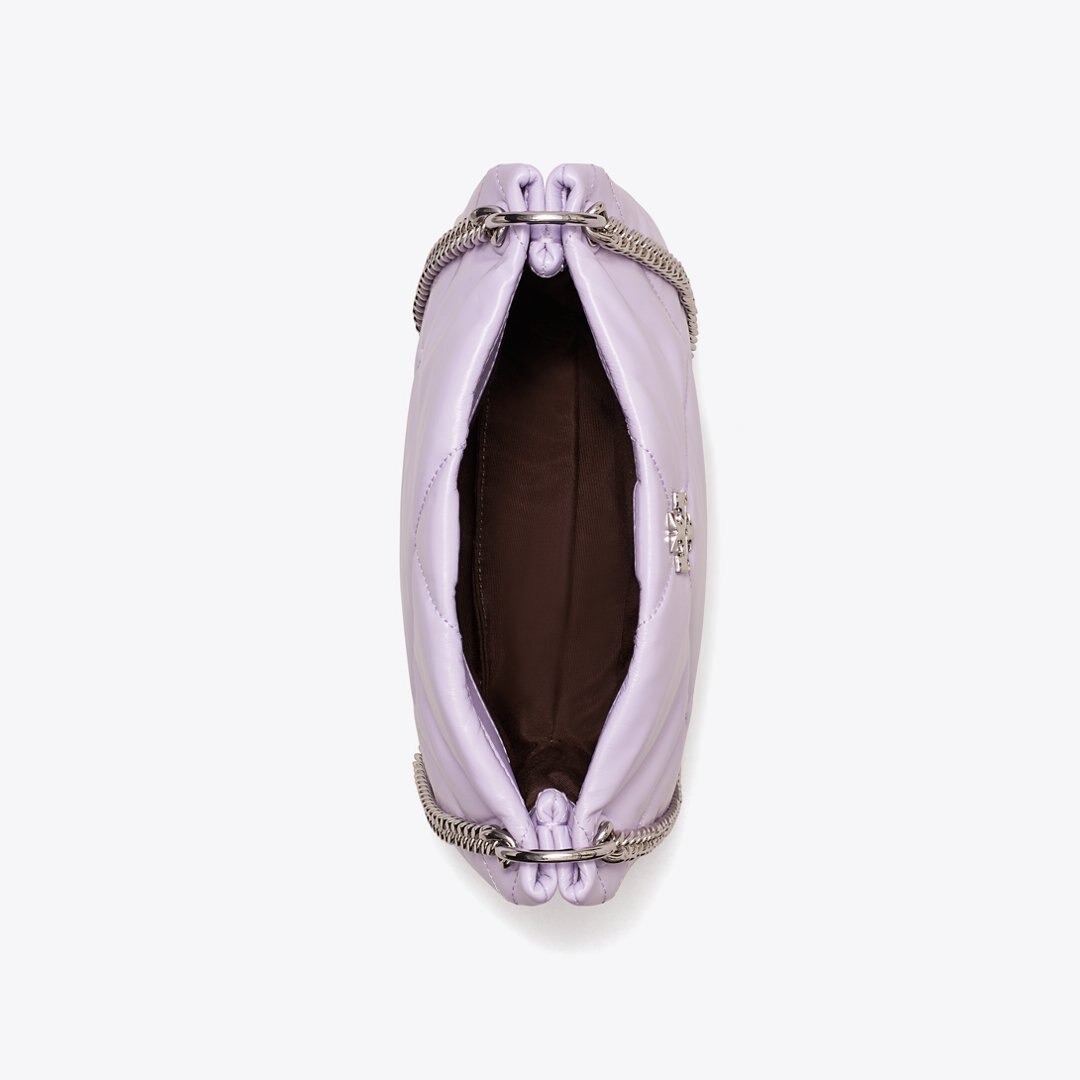 Tory Burch Small Kira Diamond Quilt Shoulder Bag Purple Heather