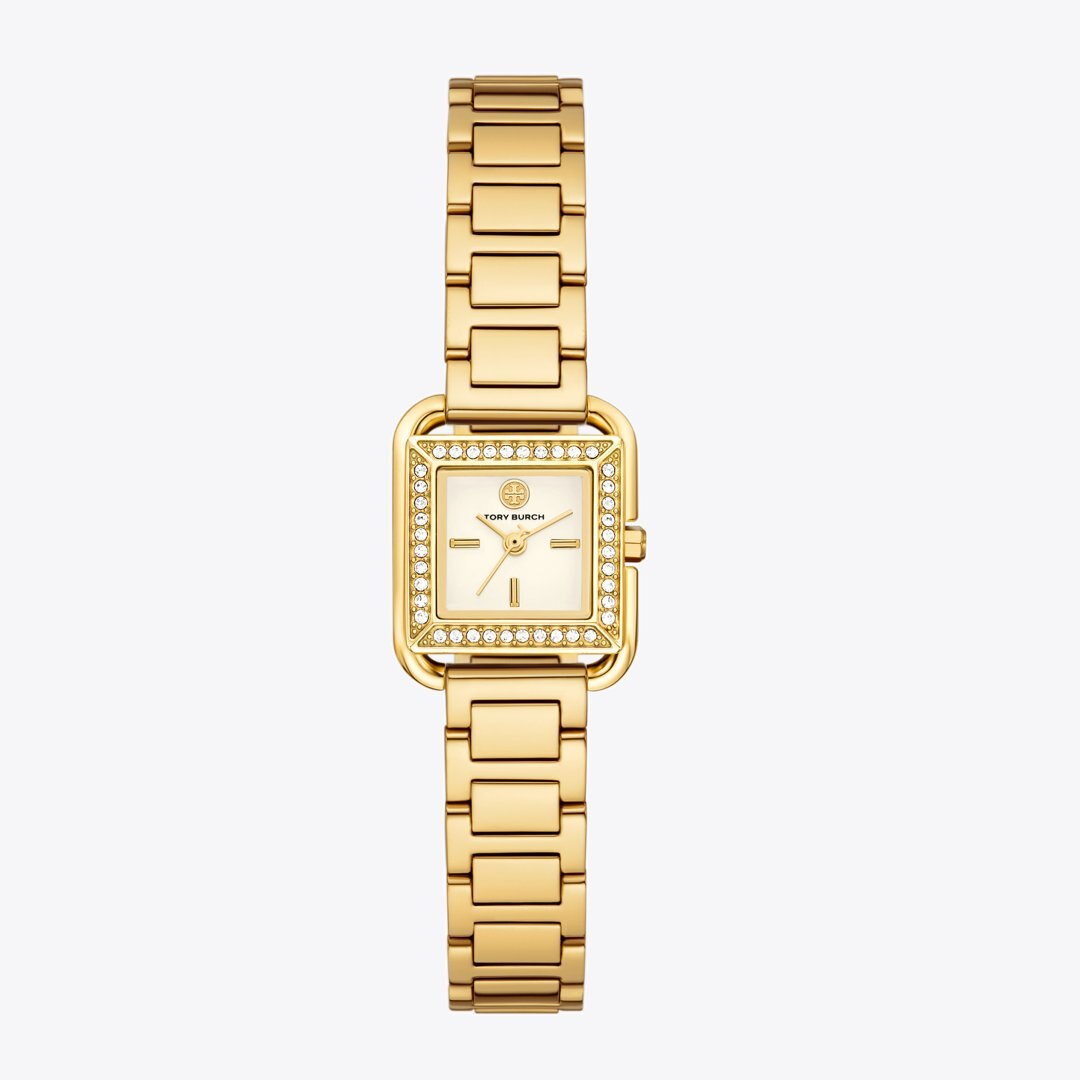 Tory Burch Small Kira Watch IVORY/STONES/GOLD