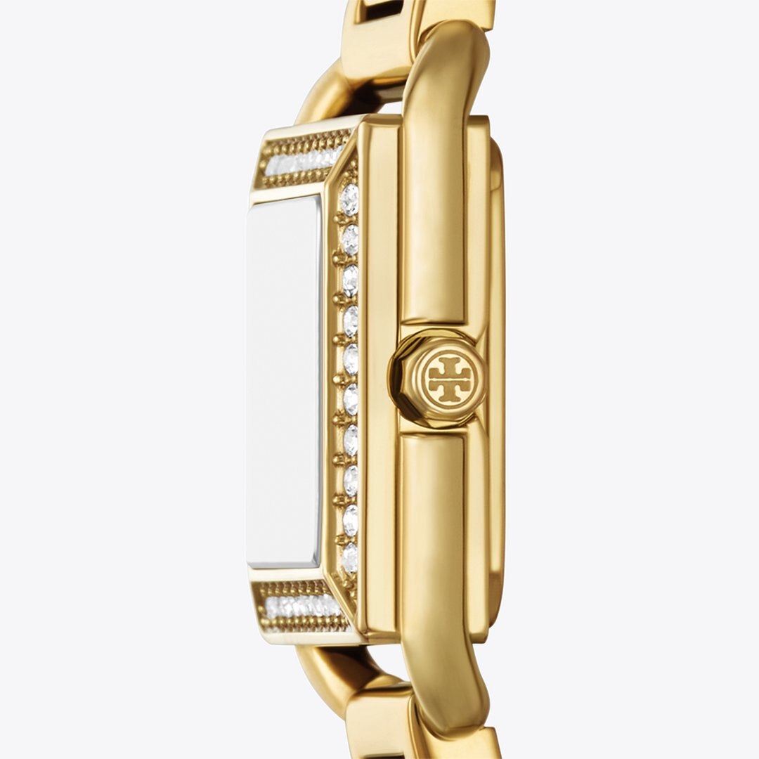 Tory Burch Small Kira Watch IVORY/STONES/GOLD