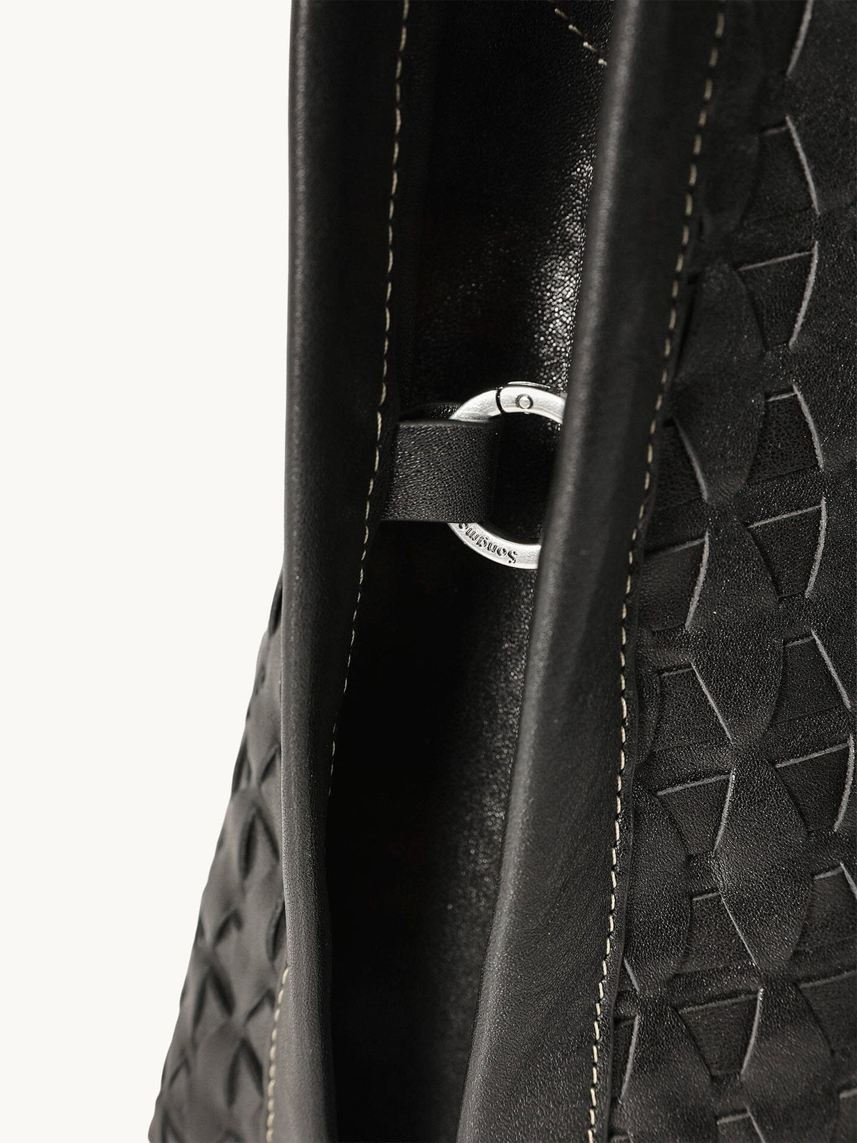 Songmont Small Lattice Tote Onyx