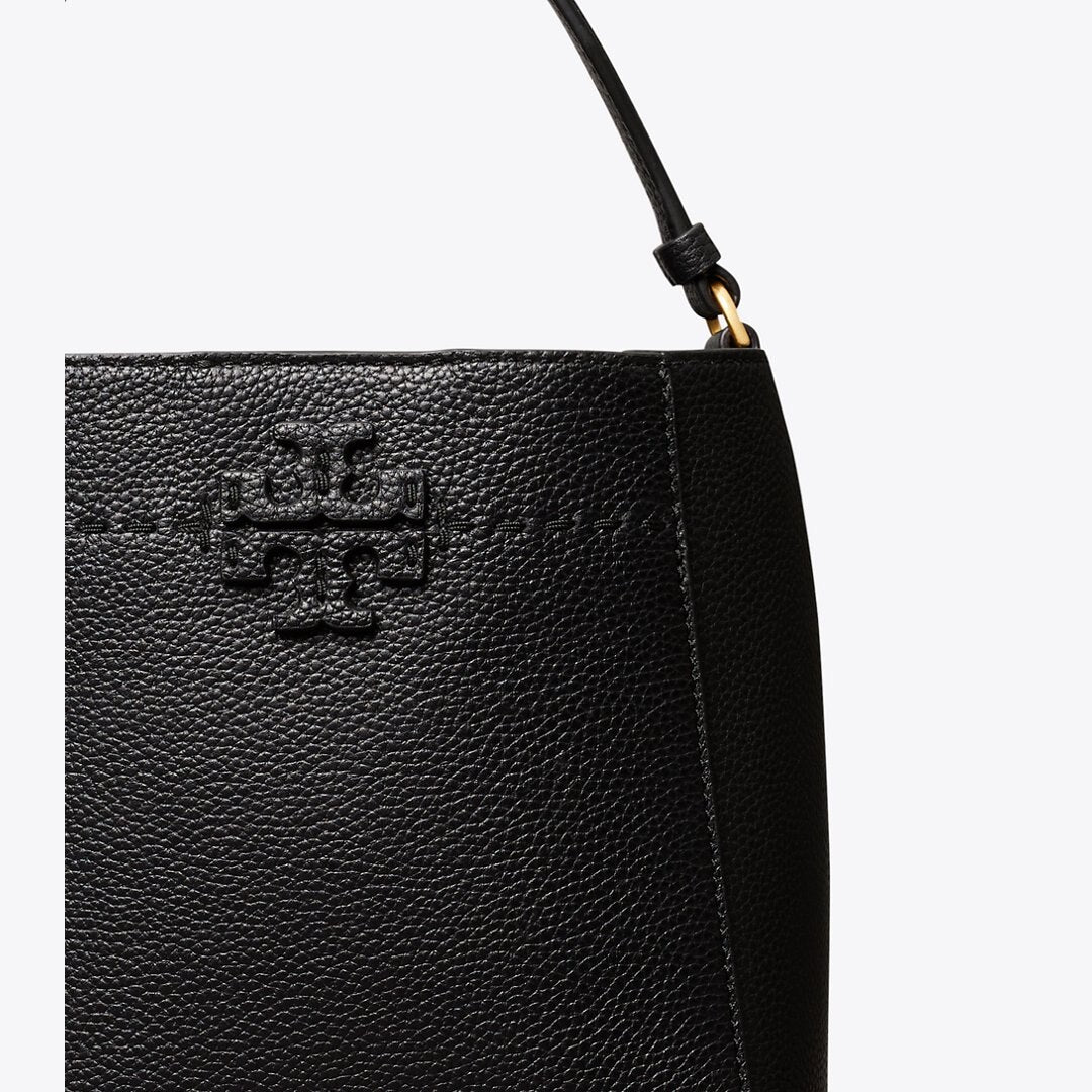 Tory Burch Small McGraw Bucket Bag Black