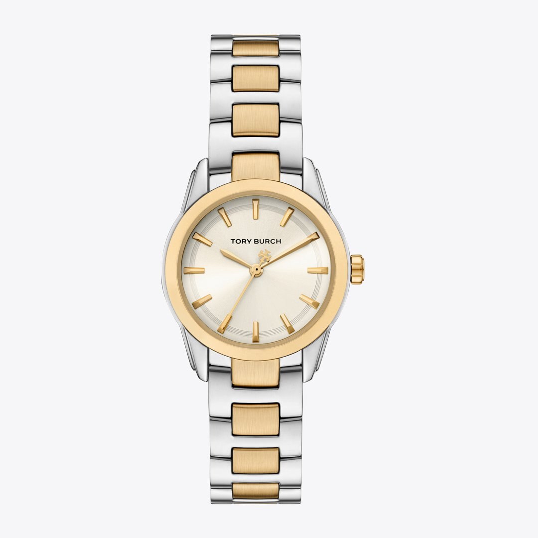 Tory Burch Small Miller Watch IVORY/TWO-TONE