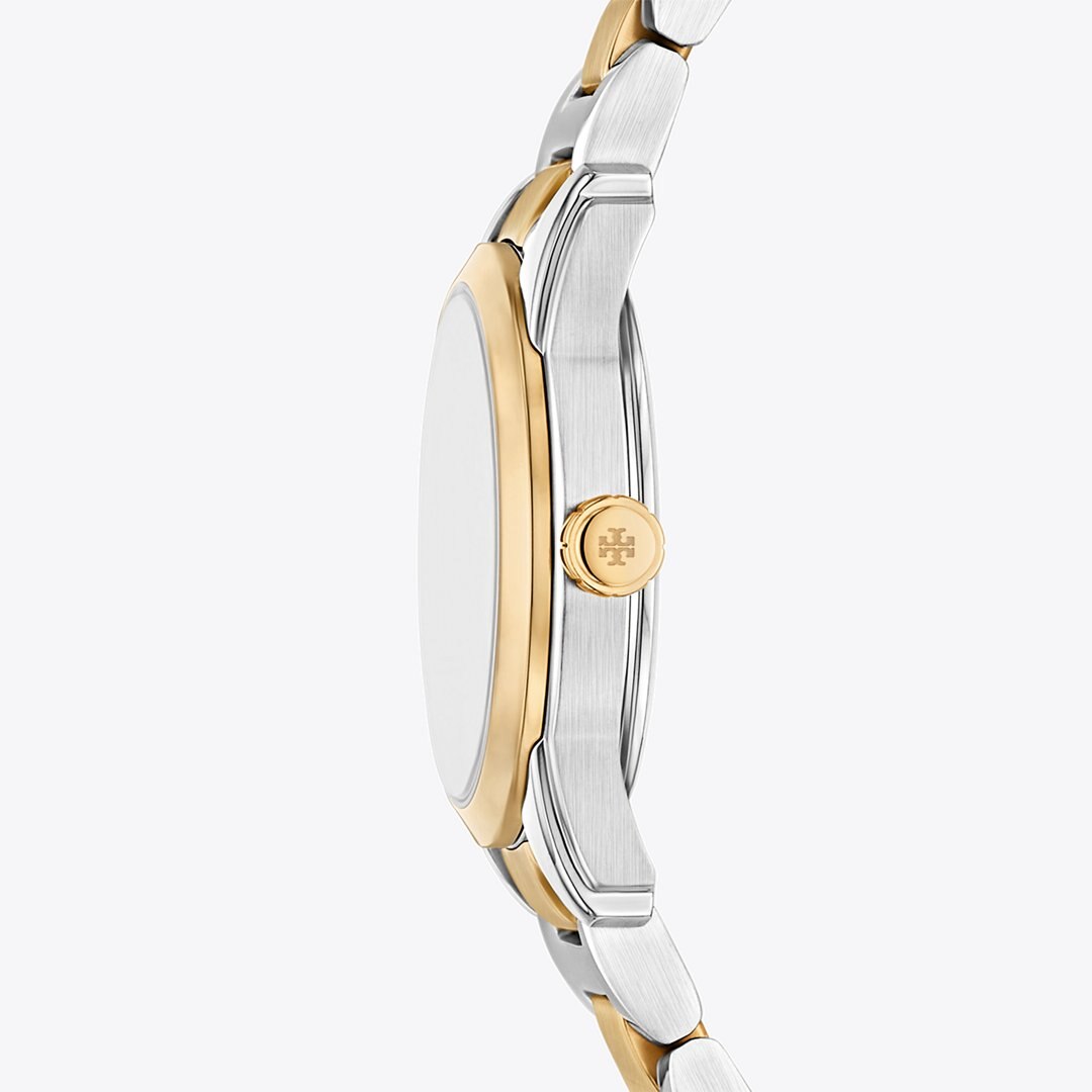 Tory Burch Small Miller Watch IVORY/TWO-TONE