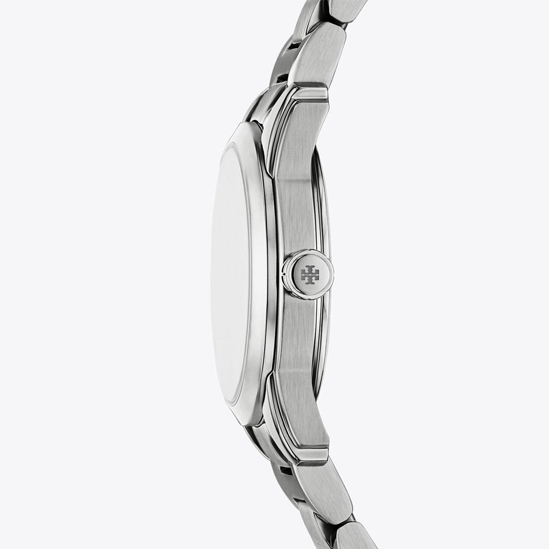 Tory Burch Small Miller Watch LIGHT PINK/SILVER