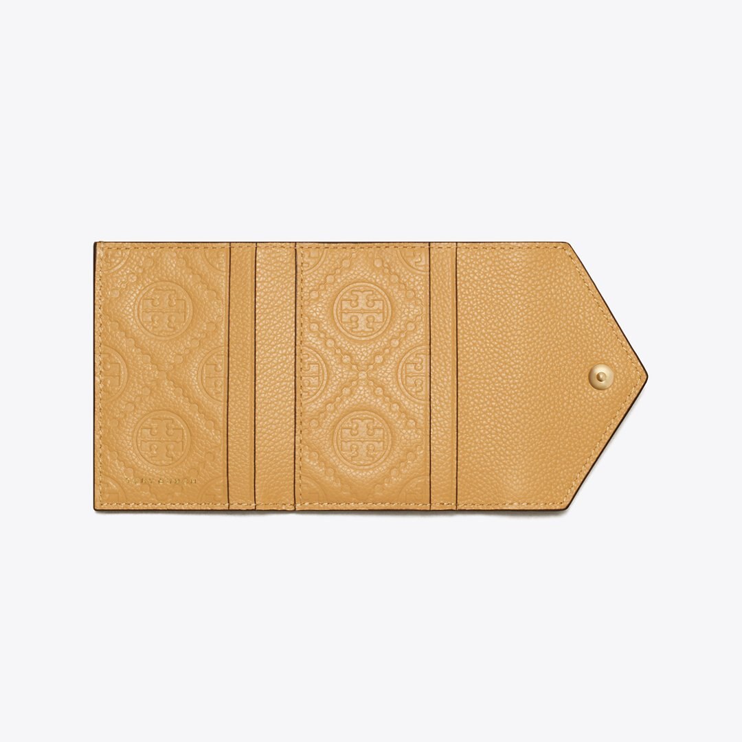 Tory Burch Small Pebble Envelope Wallet Biscotti