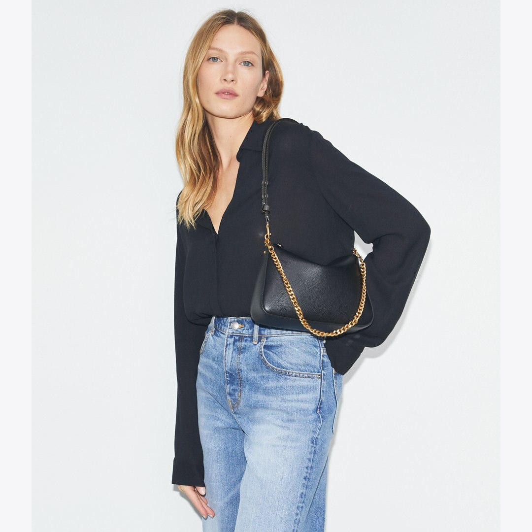 Tory Burch Small Perry Shoulder Bag Black