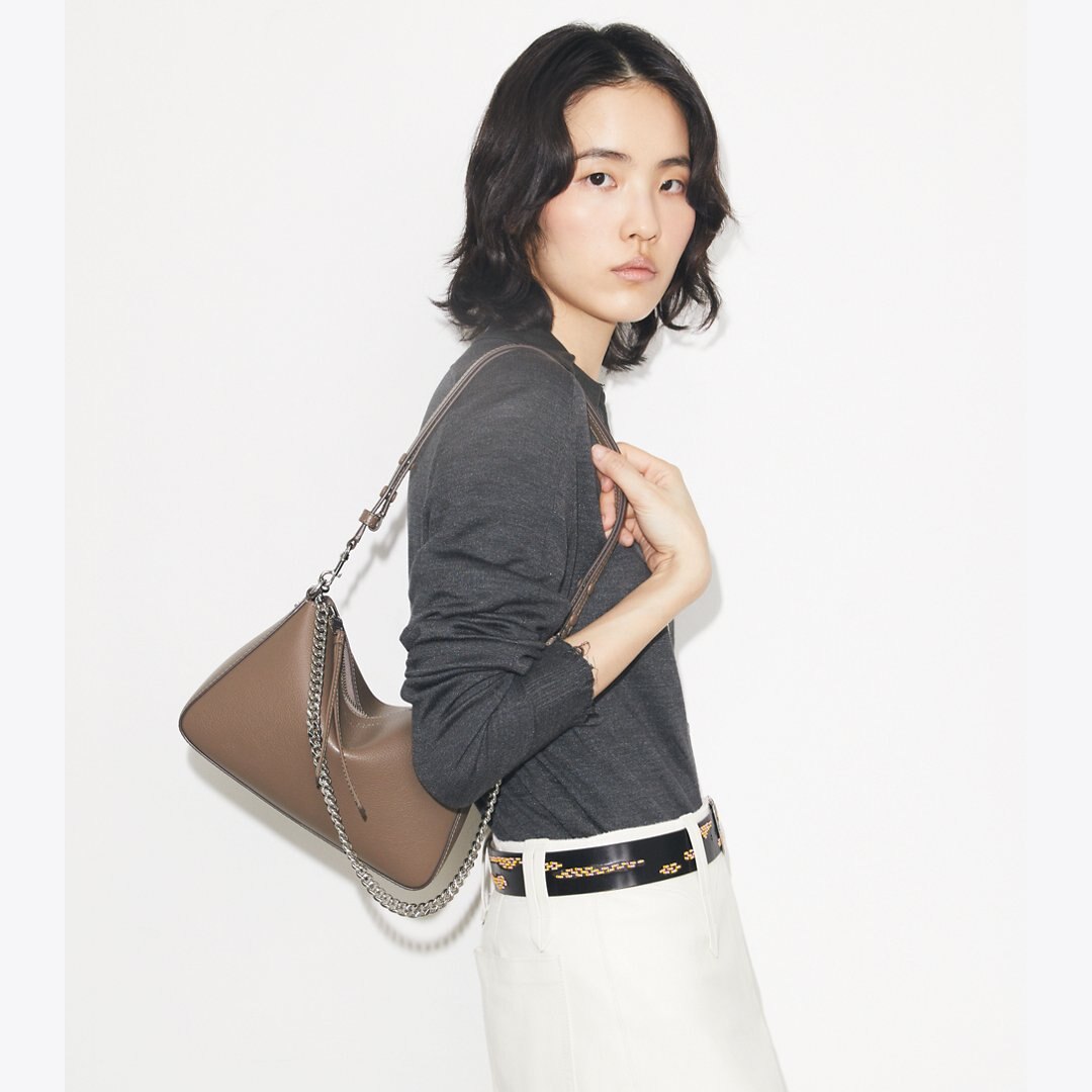 Tory Burch Small Perry Shoulder Bag Wild Mushroom