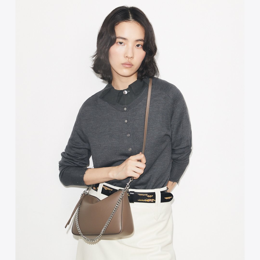 Tory Burch Small Perry Shoulder Bag Wild Mushroom