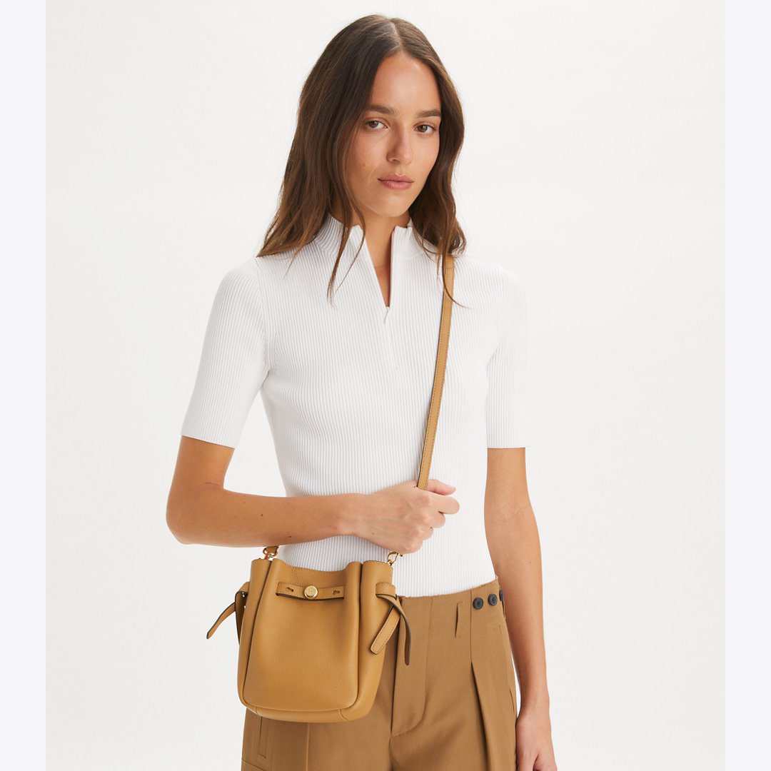 Tory Burch Small Romy Crossbody Tiramisu